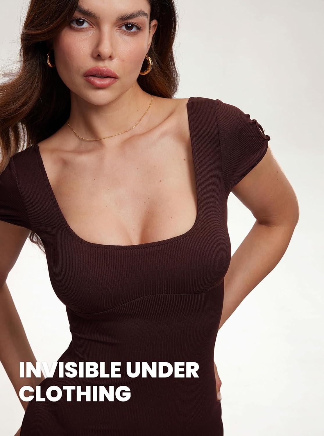 imageDOBREVA Womens Unlined Balconette Bra Underwire Supportive Plus Size Smooth Scoop NeckBeige Unlined
