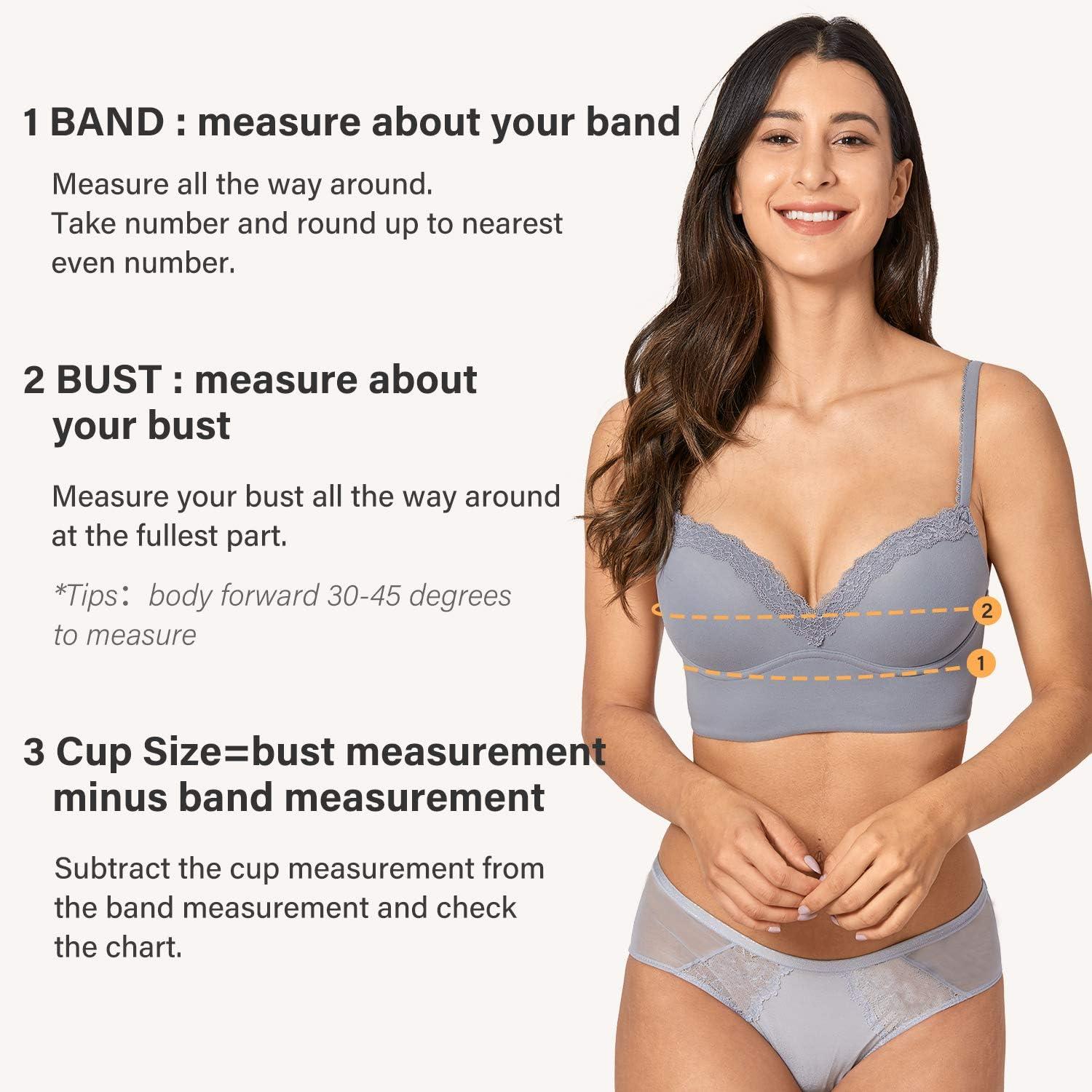 imageDOBREVA Womens No Padding Strapless Lace Bra Underwire Multiway SeeThroughLilac