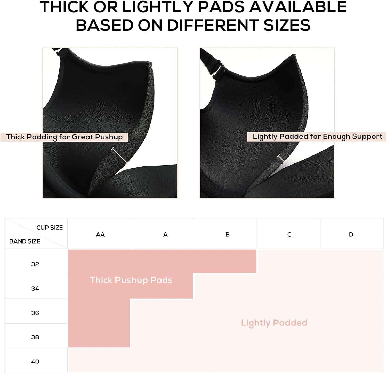 imageDOBREVA Womens Plunge Bra Deep V Sexy Underwire Low Cut Bras T Shirt Cleavage Lightly PaddedWhite