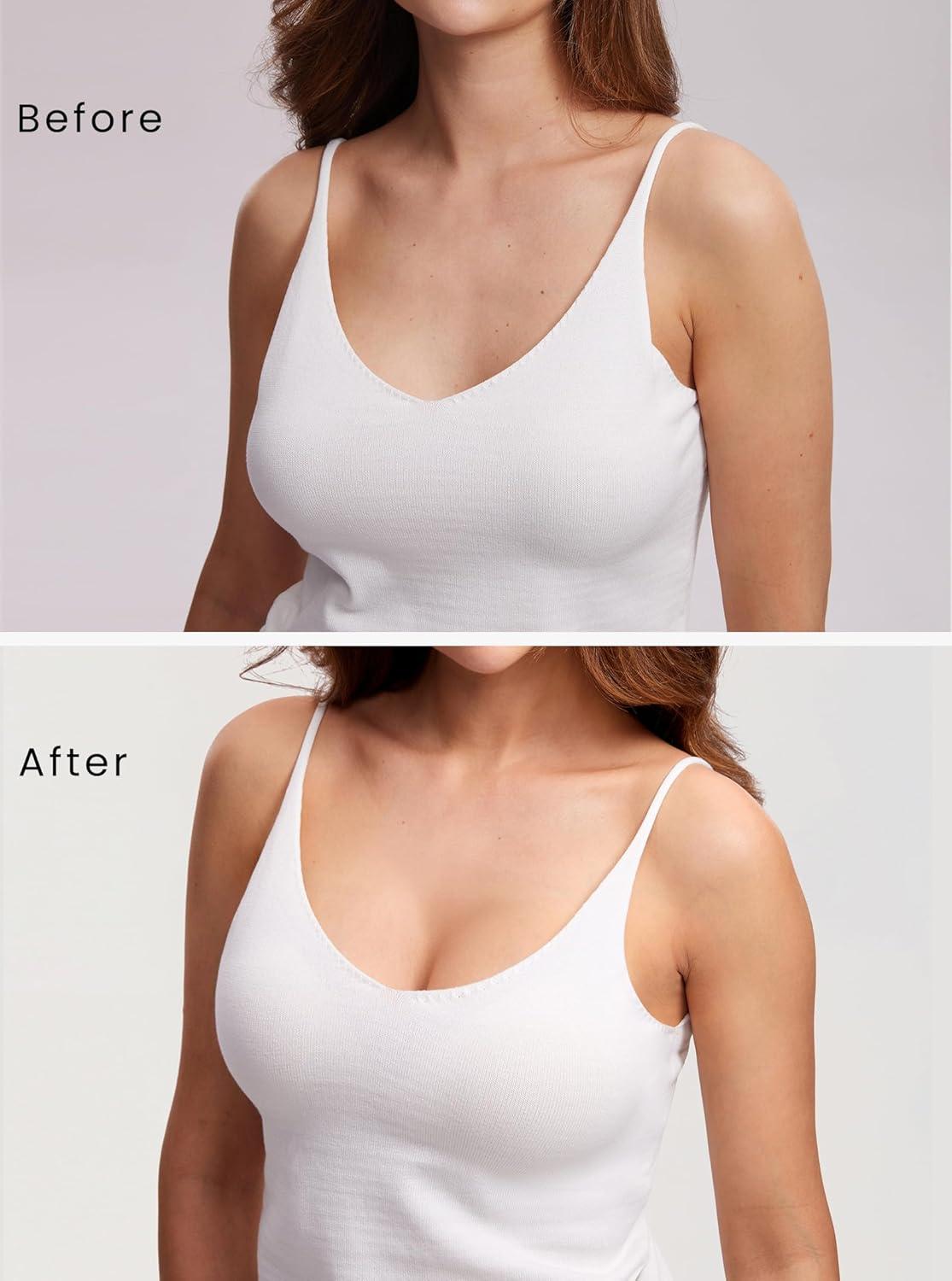 imageDOBREVA Womens Strapless Push Up Bra Plus Size Padded Underwire Multiway BandeauNatural